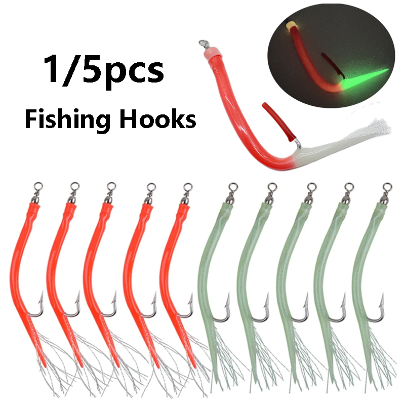 1/5Pcs CodfishFishing Eel Tube – обзор и цена Fishing Hook Offset