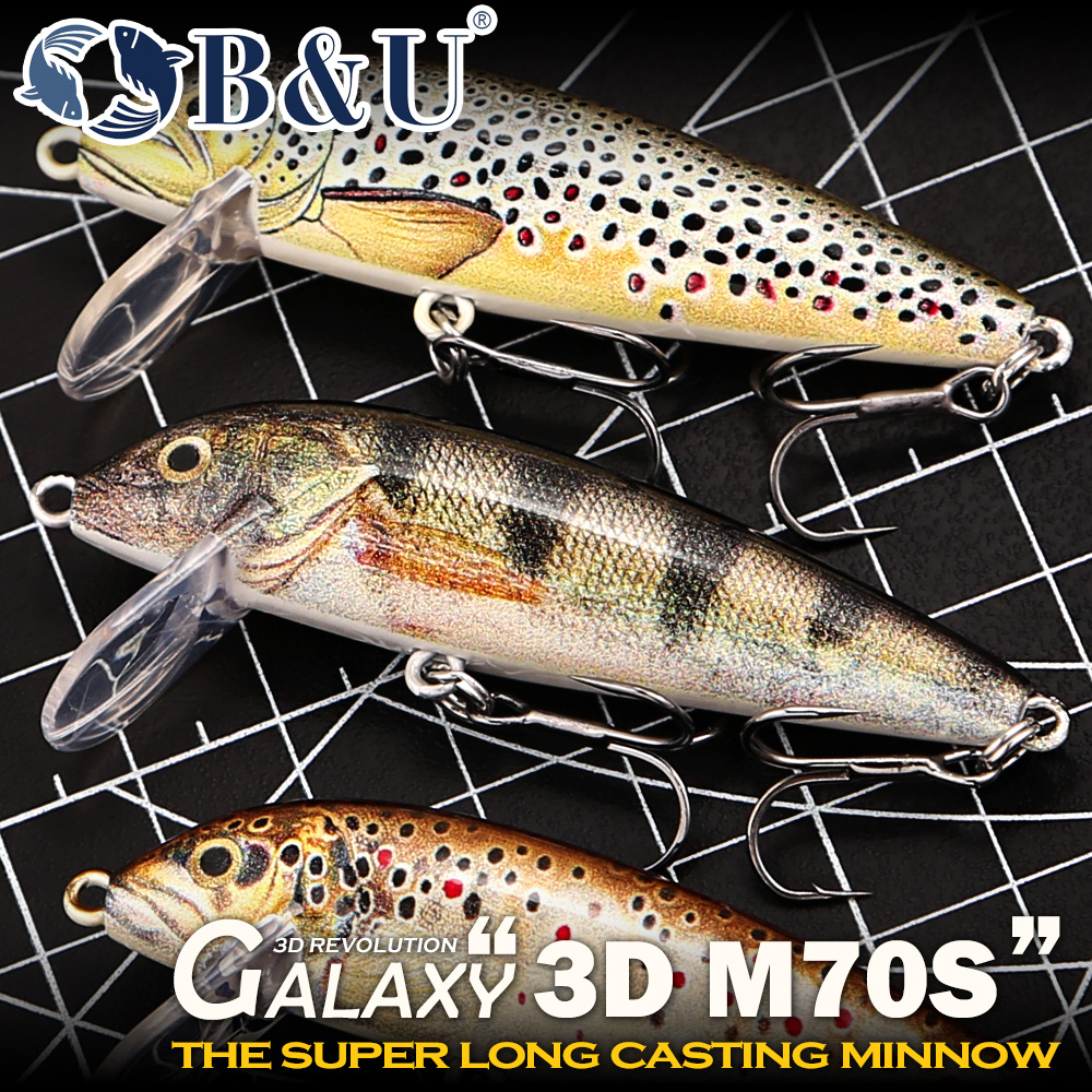 B&U Fishing Lures Sinking Minn – обзор и цена Fishing Hook Treble