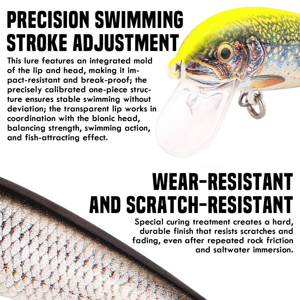 B&U Fishing Lures Sinking Minn – обзор и цена Fishing Hook Treble