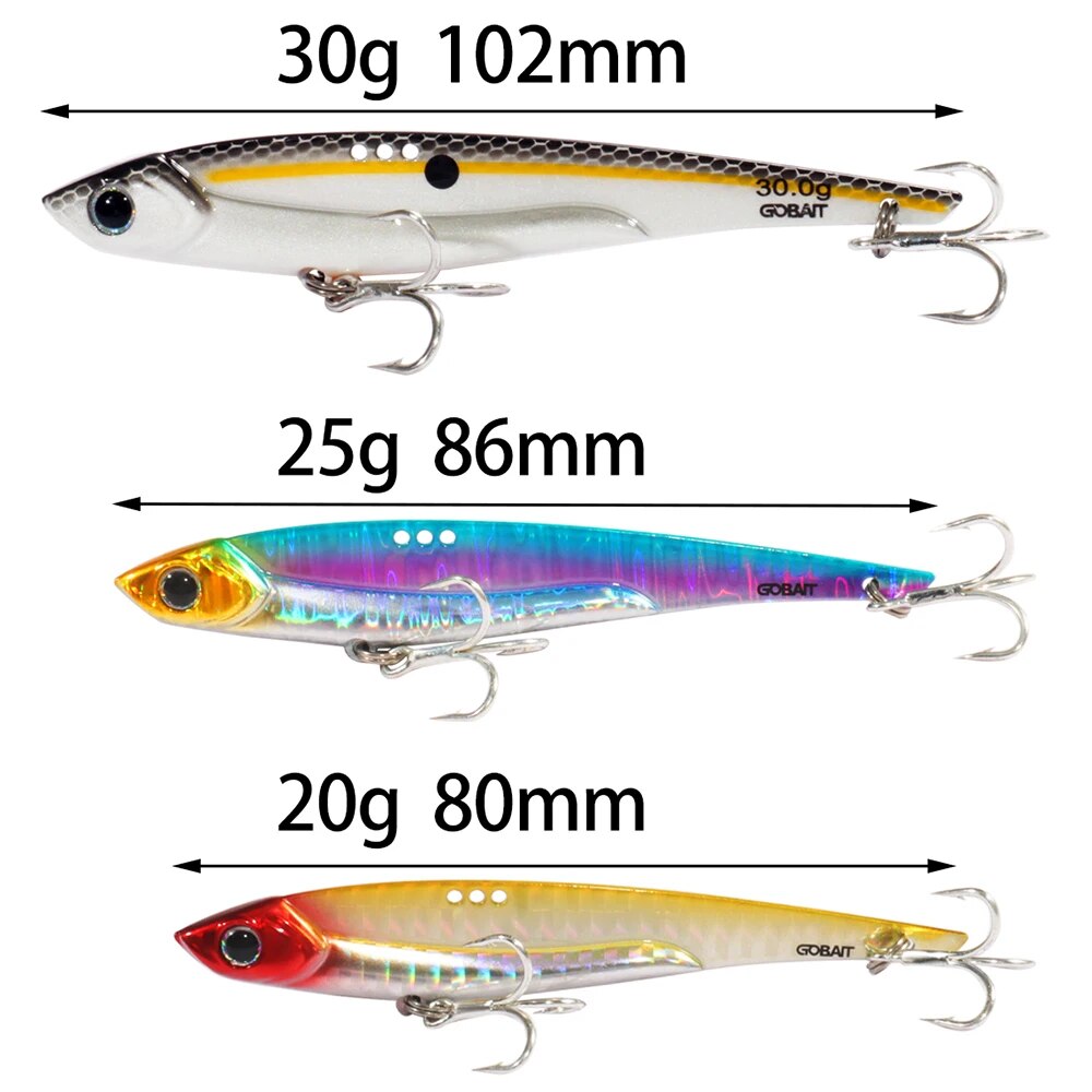 GOBAIT VIB Fishing Lure 20g 25 – обзор и цена Fishing Hook Treble