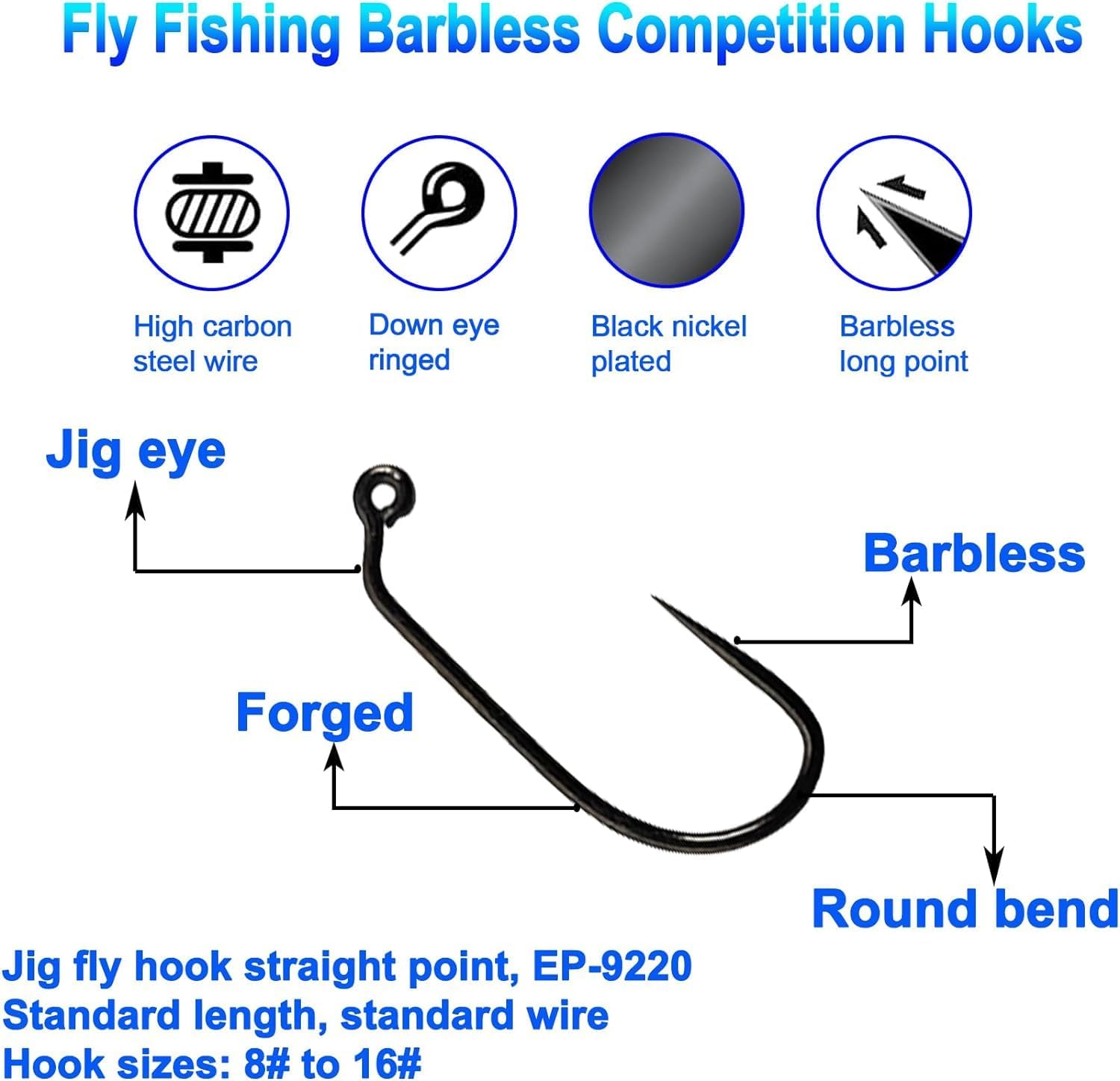 Aventik Eupheng 100PCS Competi – обзор и цена Fishing Hook Barbless