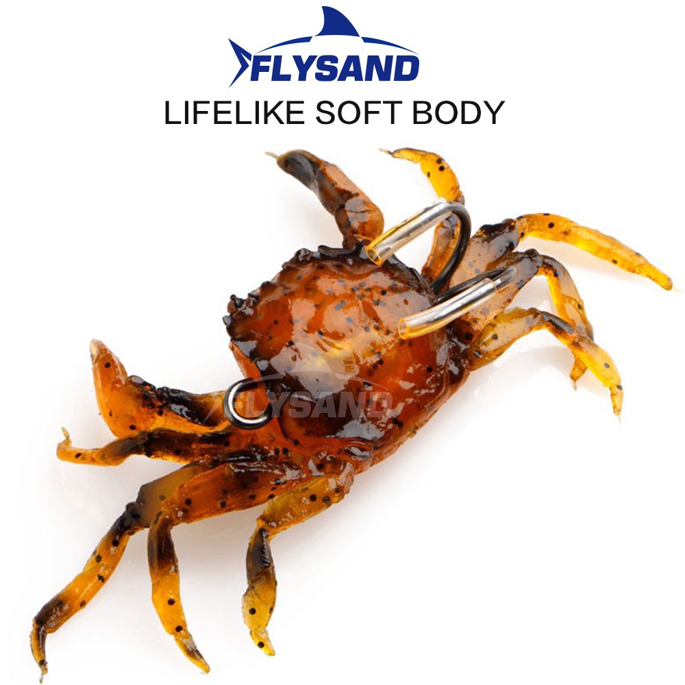 FLYSAND Bionic Crab Silicone S – обзор и цена Fishing Hook Jig