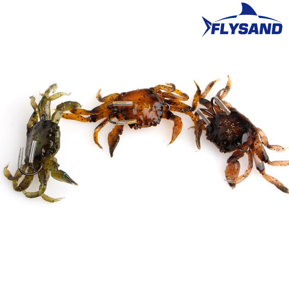FLYSAND Bionic Crab Silicone S – обзор и цена Fishing Hook Jig