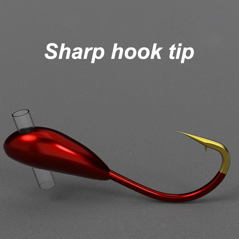 10/20PCS Winter Ice Fishing Ho – обзор и цена Fishing Hook Offset