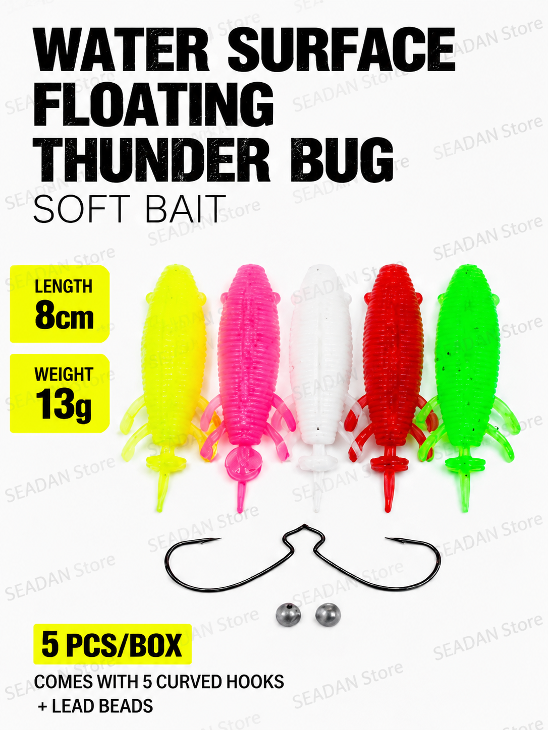 5pcs Floating Soft Frog Lure T – обзор и цена Fishing Hook Weedless
