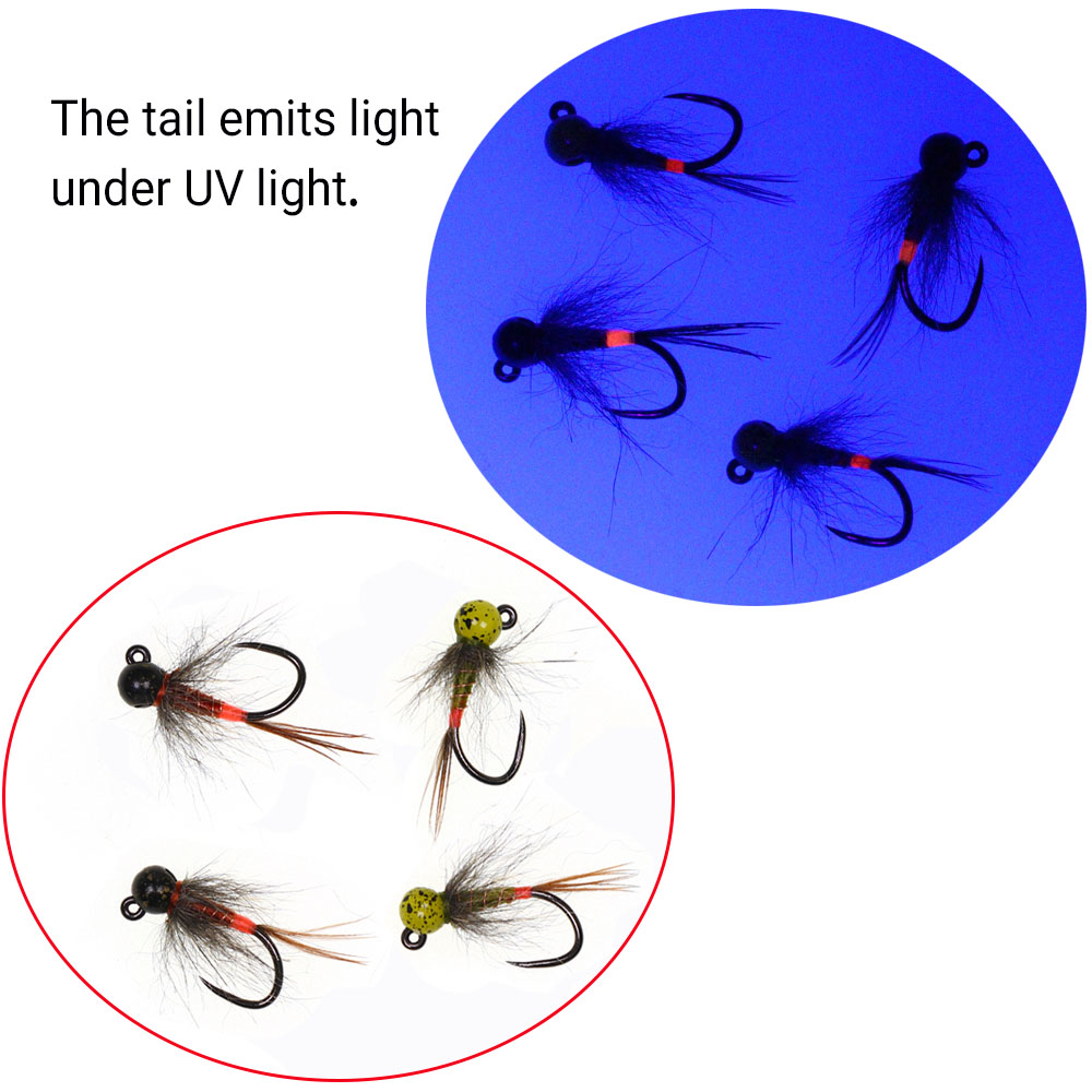 6PCS Jig Tungsten Bead Head Ny – обзор и цена Fishing Hook Barbless