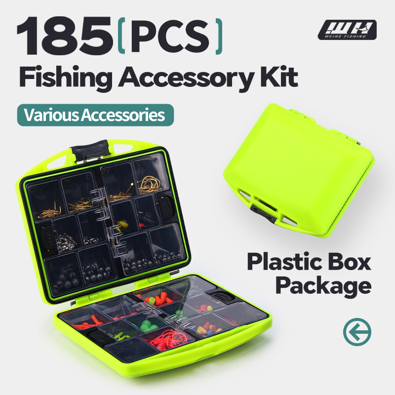 WEIHE 185pcs fishing accessori – обзор и цена Fishing Hook Box