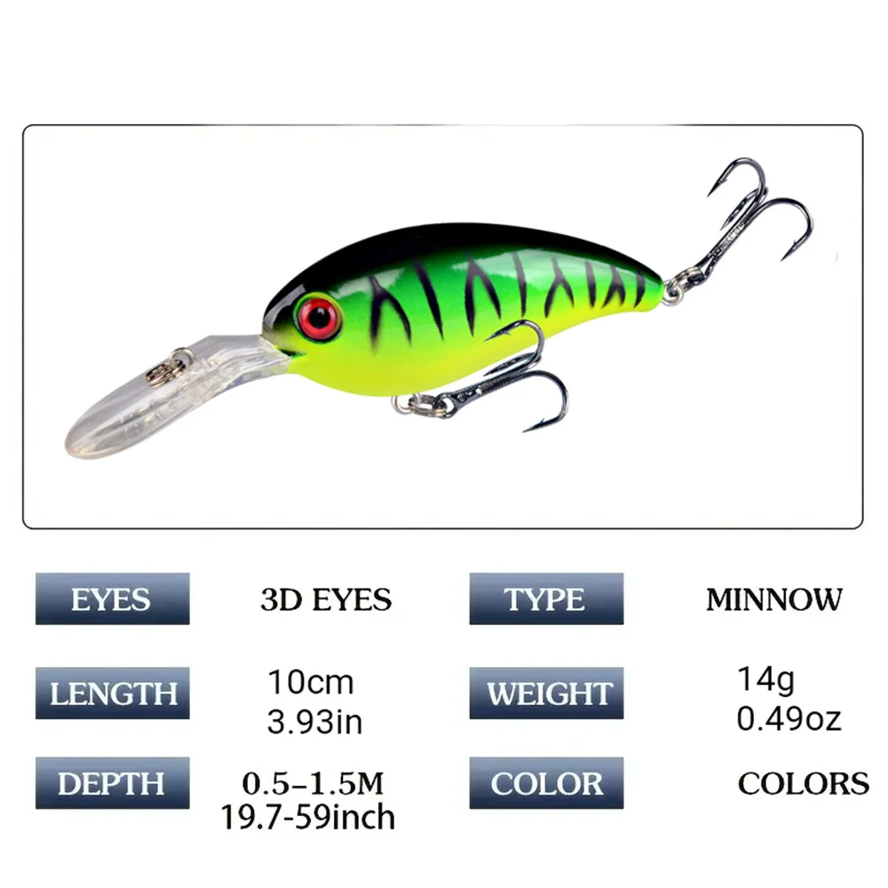 7Pcs Crankbait Fishing Lure Fl – обзор и цена Fishing Hook Treble