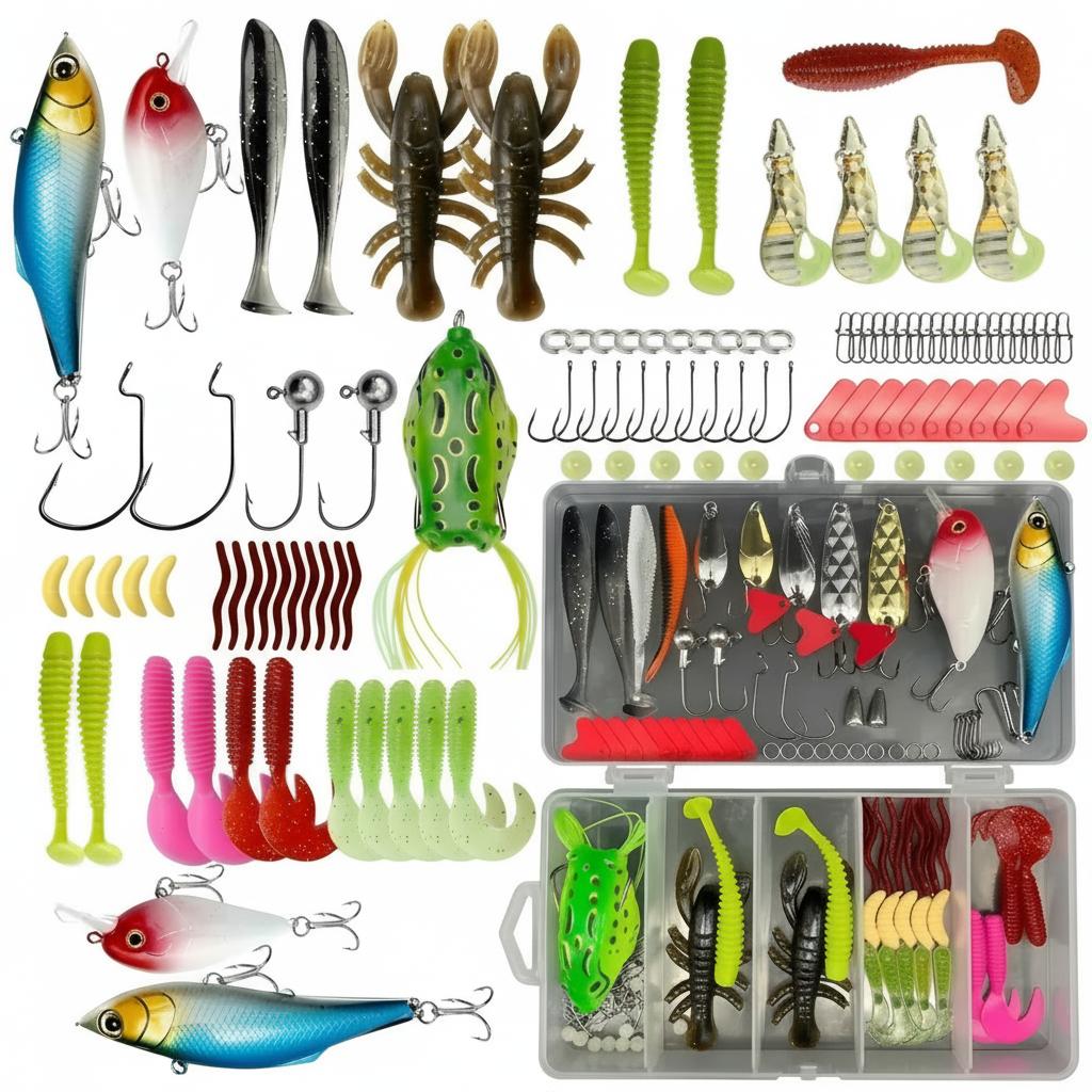 133Pcs Premium Fishing Lures T – обзор и цена Fishing Hook Box
