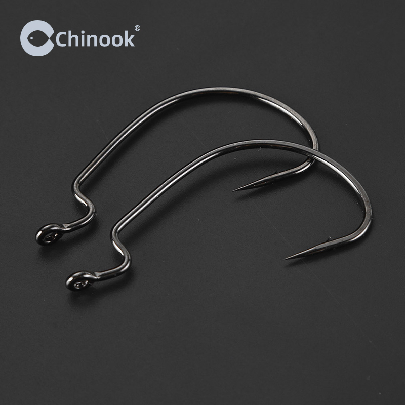 Chinook 20pcs Wide worm Texan  – обзор и цена Fishing Hook Barbless