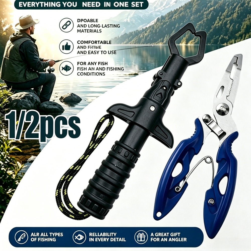 1/2pcs Fishing Gripper and Pli – обзор и цена Fishing Hook Remover