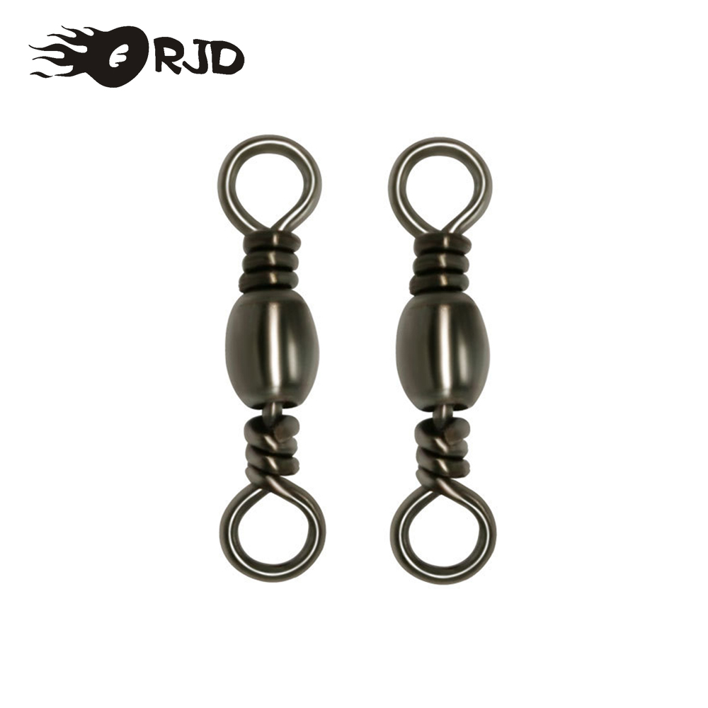 ORJD 20-50pcs Barrel Swivels F – обзор и цена Fishing Hook Stainless Steel