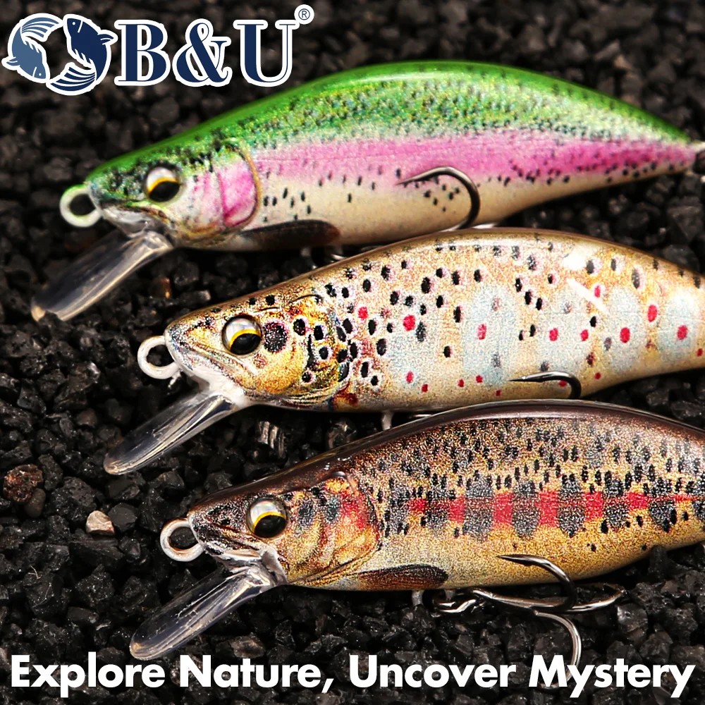 B&U Trout Pattern Hard Bait Si – обзор и цена Fishing Hook Treble
