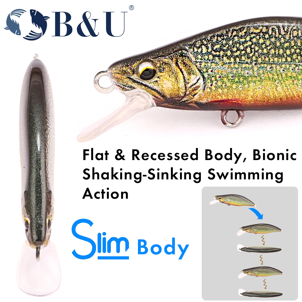 B&U Trout Pattern Hard Bait Si – обзор и цена Fishing Hook Treble