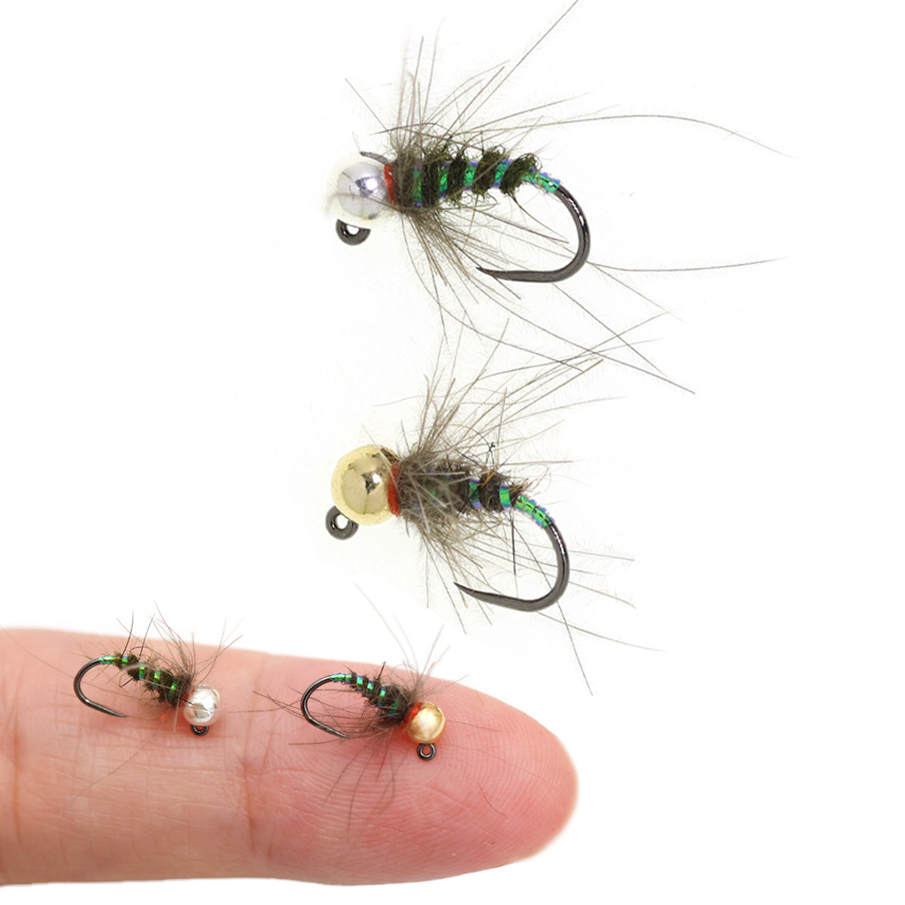 4pcs #16 Tungsten Beadhead CDC – обзор и цена Fishing Hook Barbless