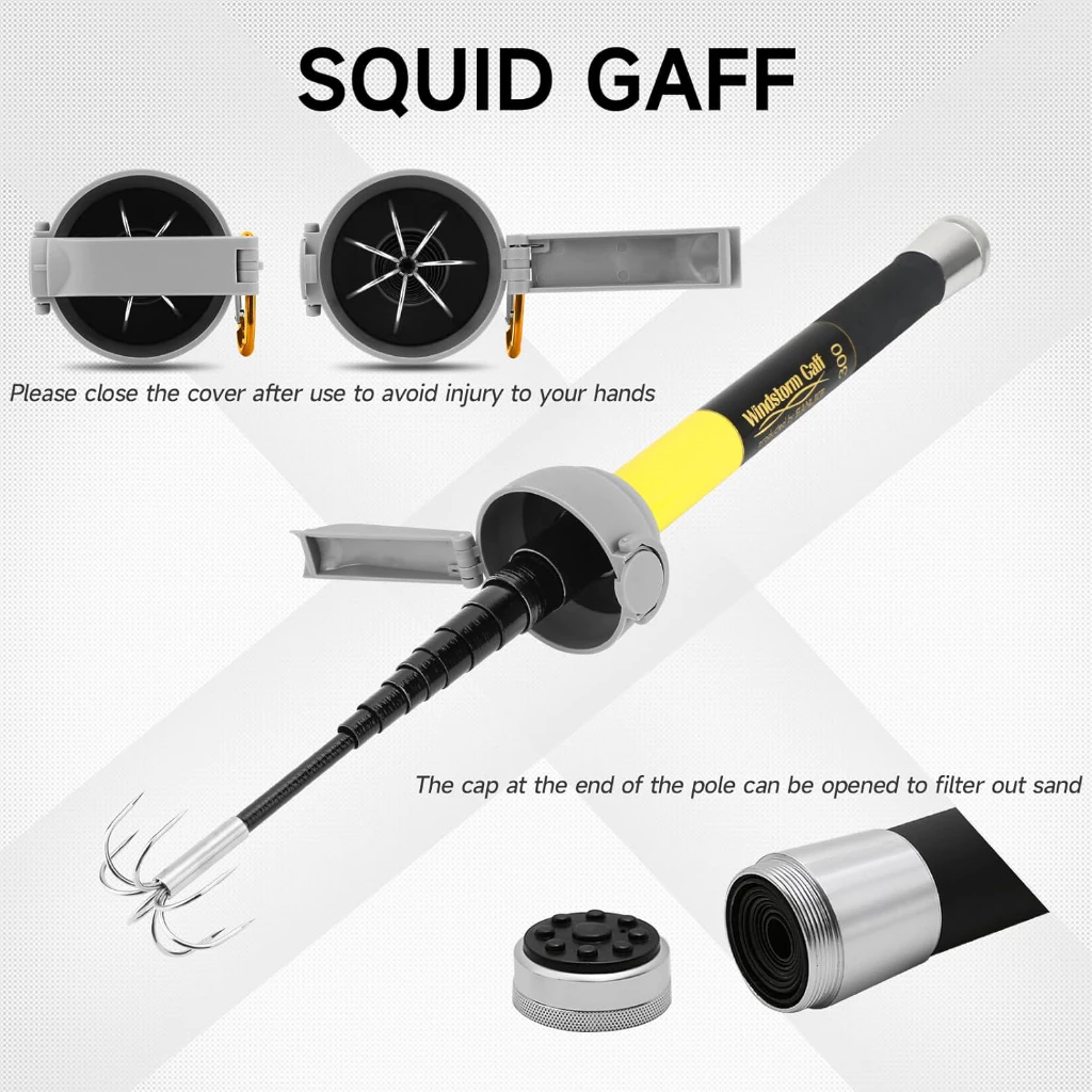 SANLIKE Fishing-Squid Gaff 3M/ – обзор и цена Fishing Hook Stainless Steel