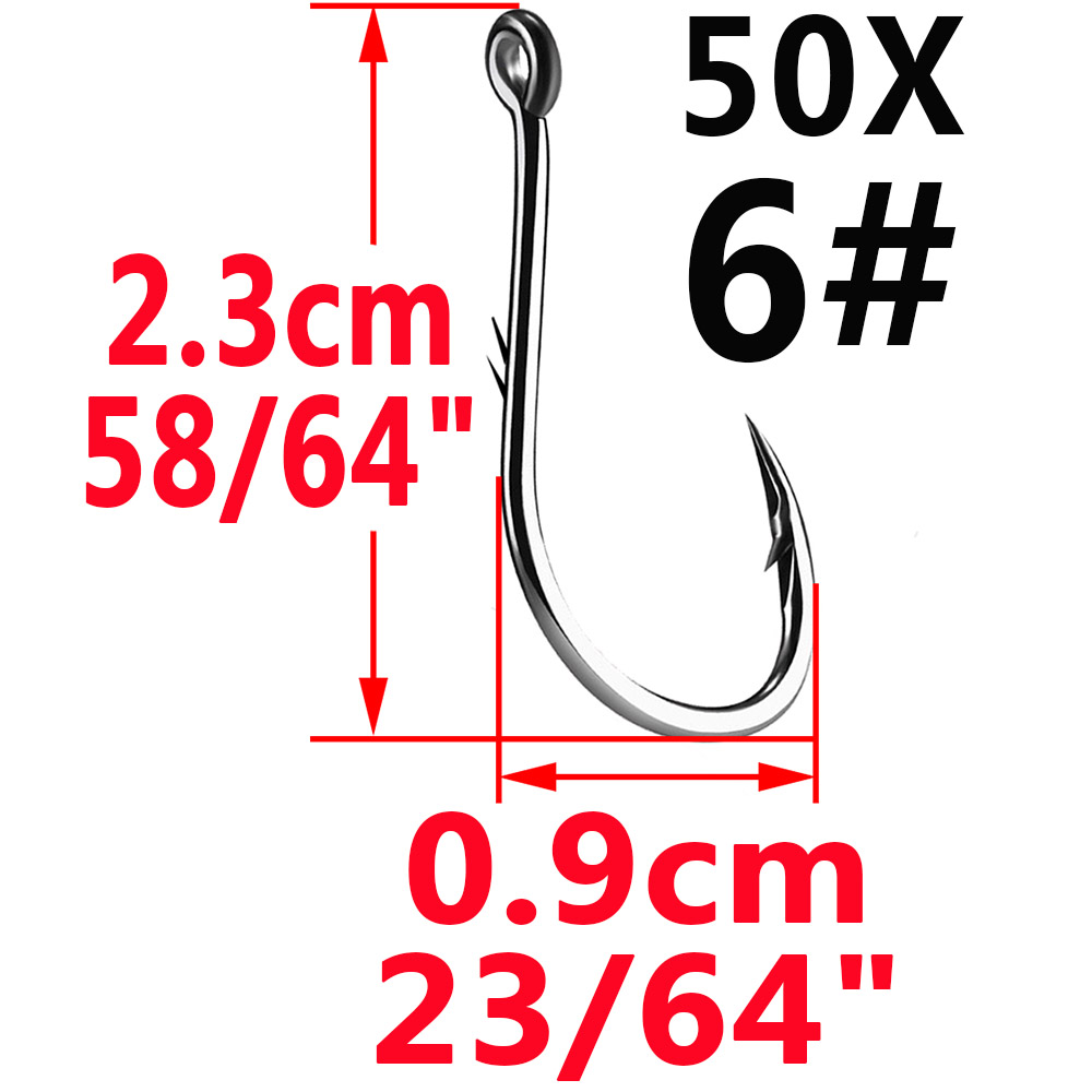 50pcs Iseama Circle Carp Eyed  – обзор и цена Fishing Hook Circle