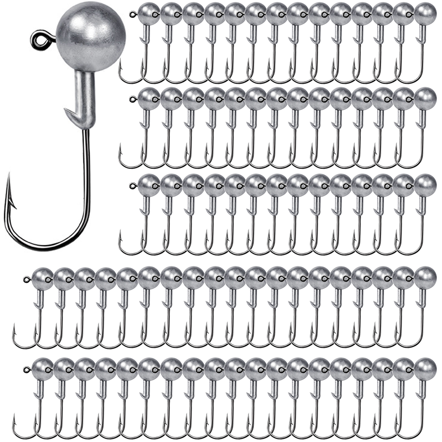 100PCS Fishing Hooks Lead Jig  – обзор и цена Fishing Hook Offset