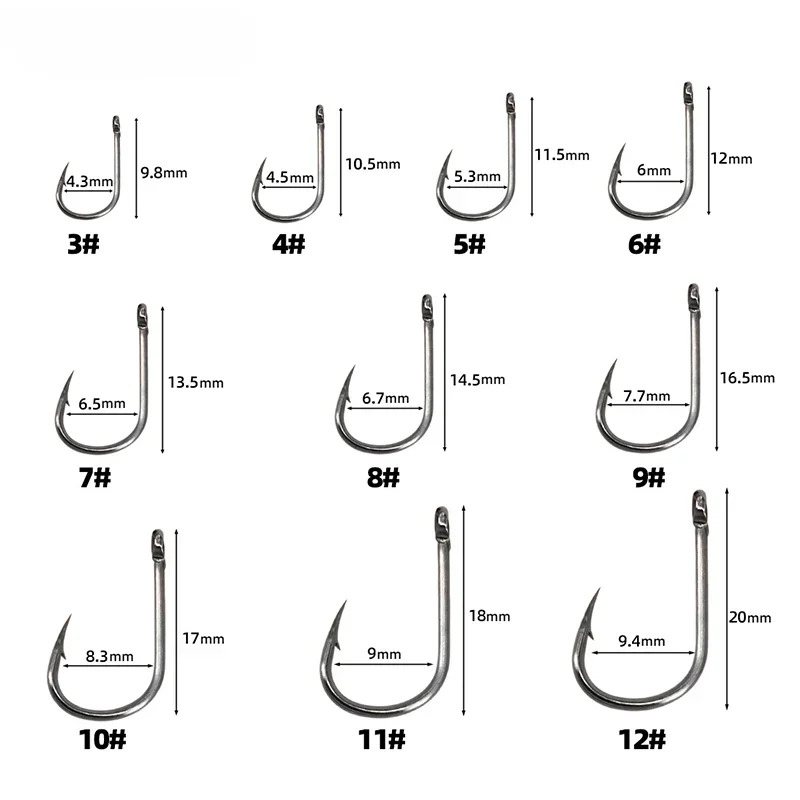 50-1600Pcs/BoxFishing Hooks Ca – обзор и цена Fishing Hook Circle