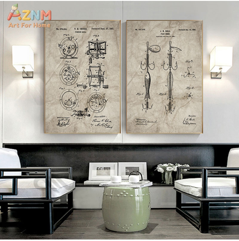 AZNM Vintage Fishing Patent Ca – обзор и цена Fishing Hook