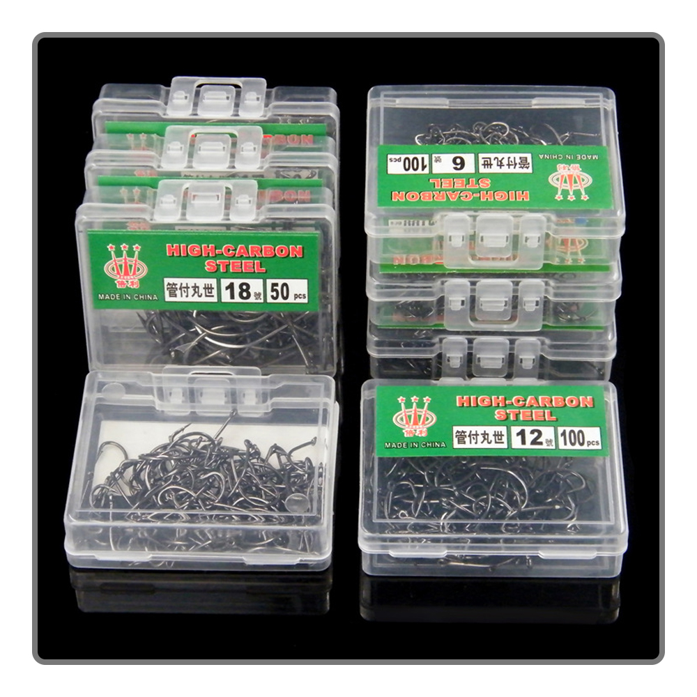 40-100Pcs per box Boxed fishho – обзор и цена Fishing Hook Assortment