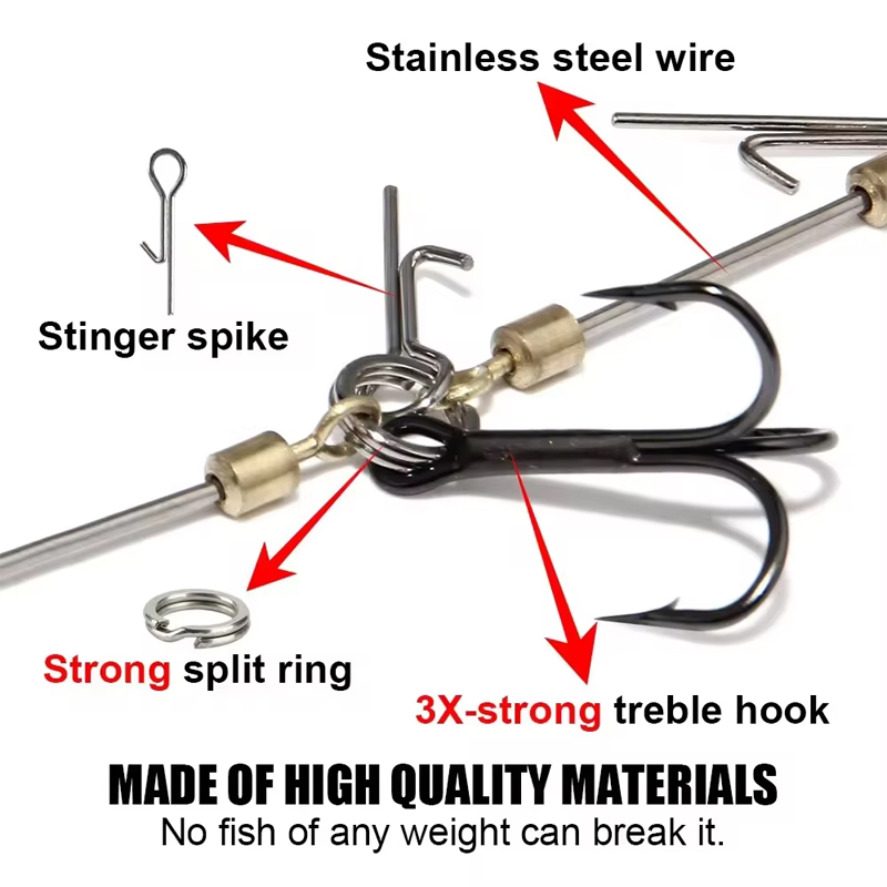 Fishing Hook Rigs Steel Leader – обзор и цена Fishing Hook Treble