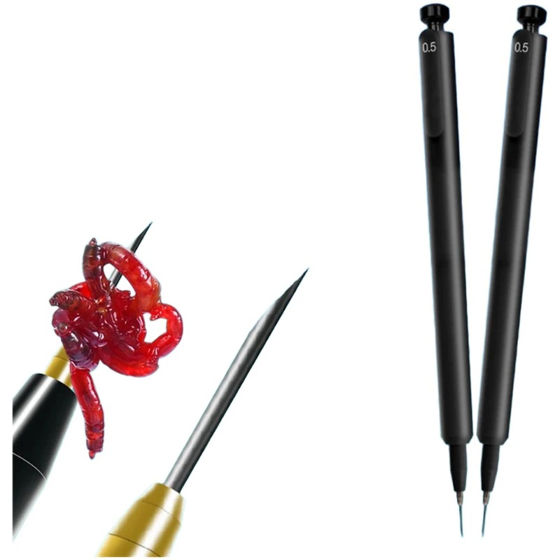 2Pcs Red worm baiting device f – обзор и цена Fishing Hook Size