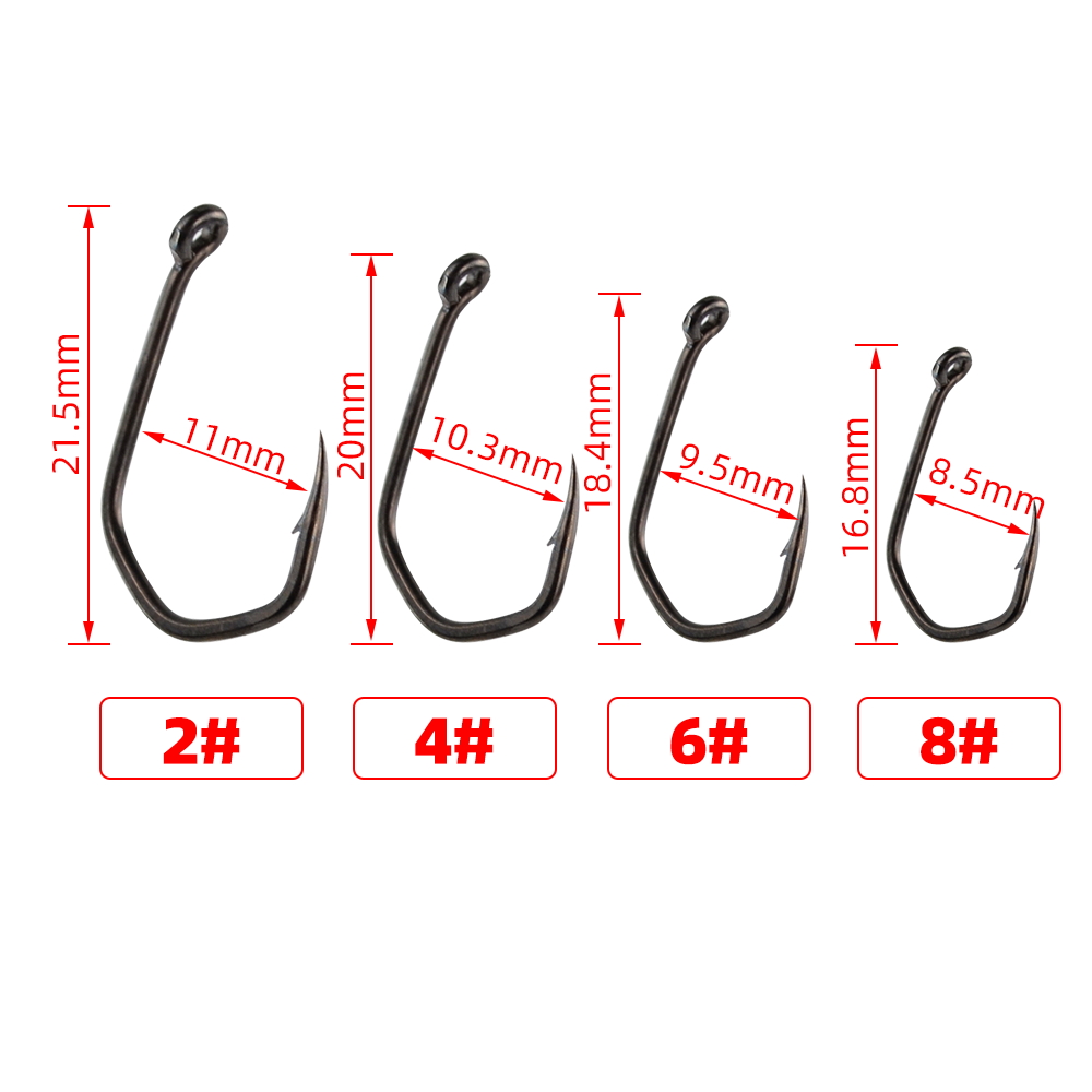 50pcs Carp Fishing Hooks Barbe – обзор и цена Fishing Hook Barbless