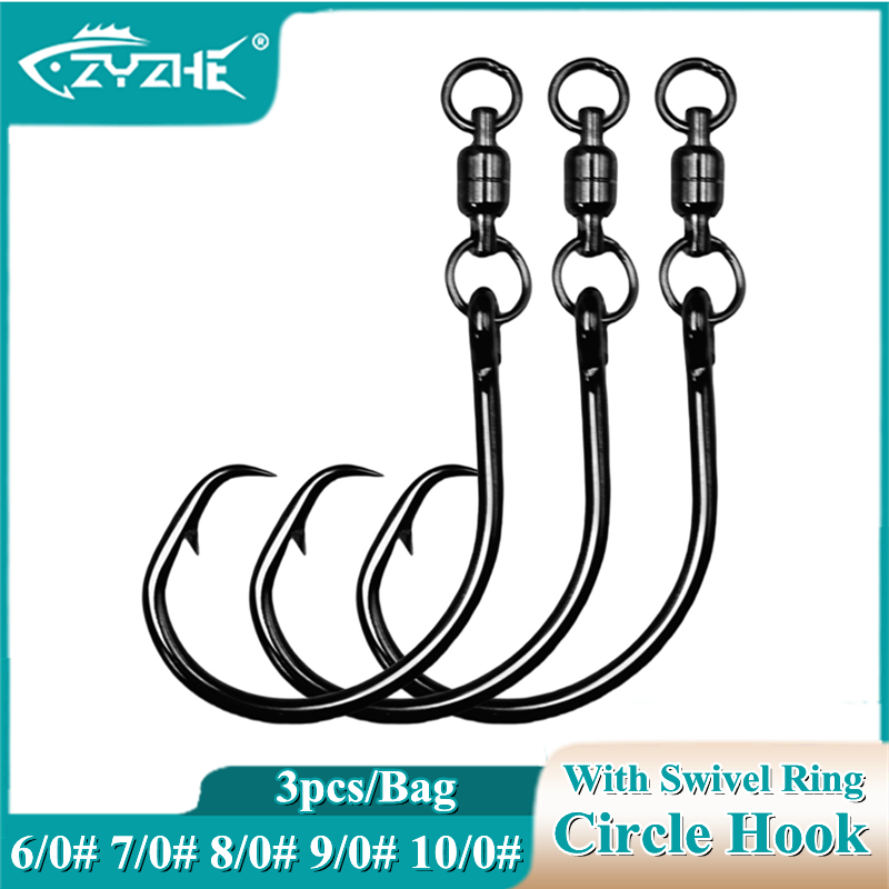 ZYZHE 3pcs/Bag Circle Hooks Wi – обзор и цена Fishing Hook Barbless