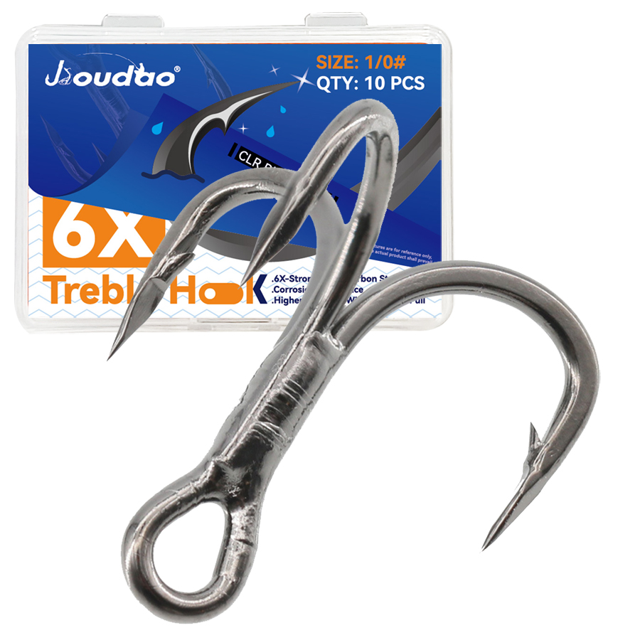 6X Fishing Treble Hook 10Pcs T – обзор и цена Fishing Hook Barbless