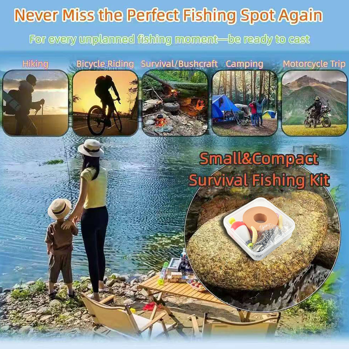 Portable Emergency Fishing Gea – обзор и цена Fishing Hook Box