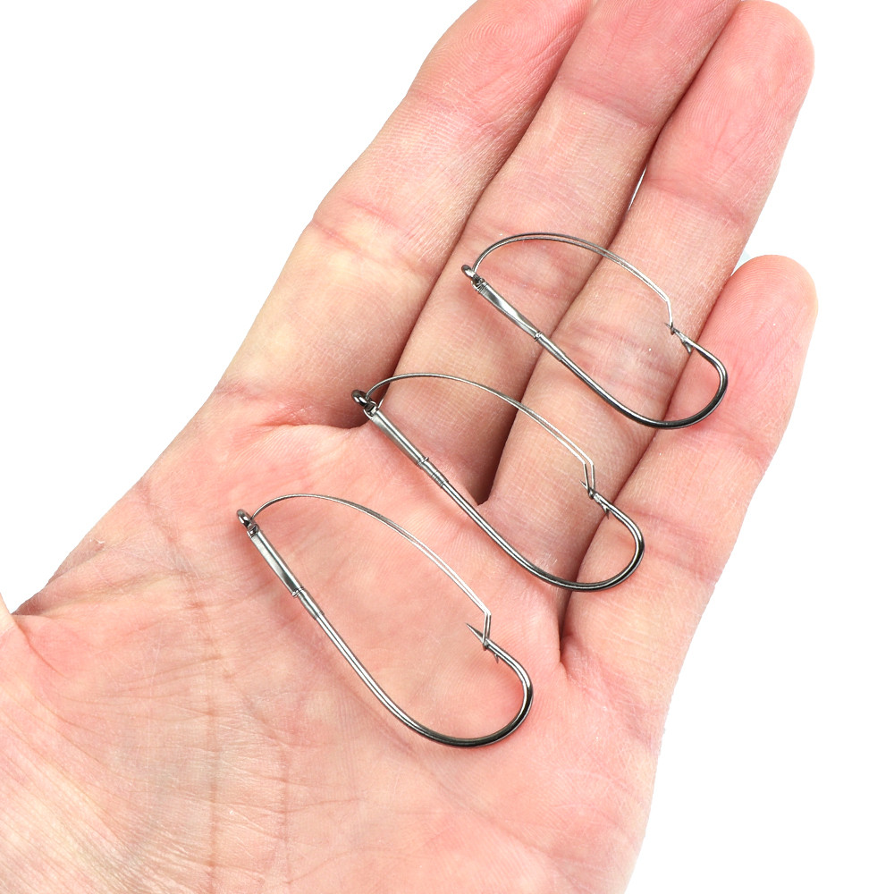 10Pcs/box Fishing Wacky Weedle – обзор и цена Fishing Hook Weedless