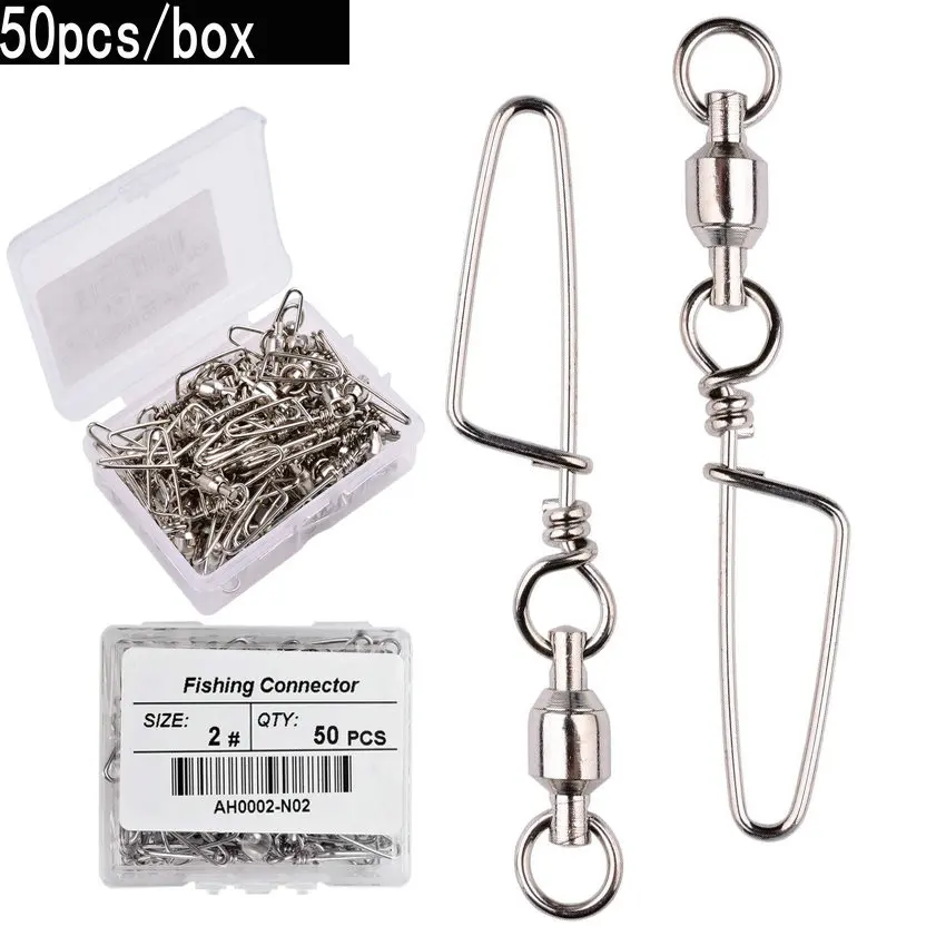 50pcs Fishing Ball Bearing Swi – обзор и цена Fishing Hook Box