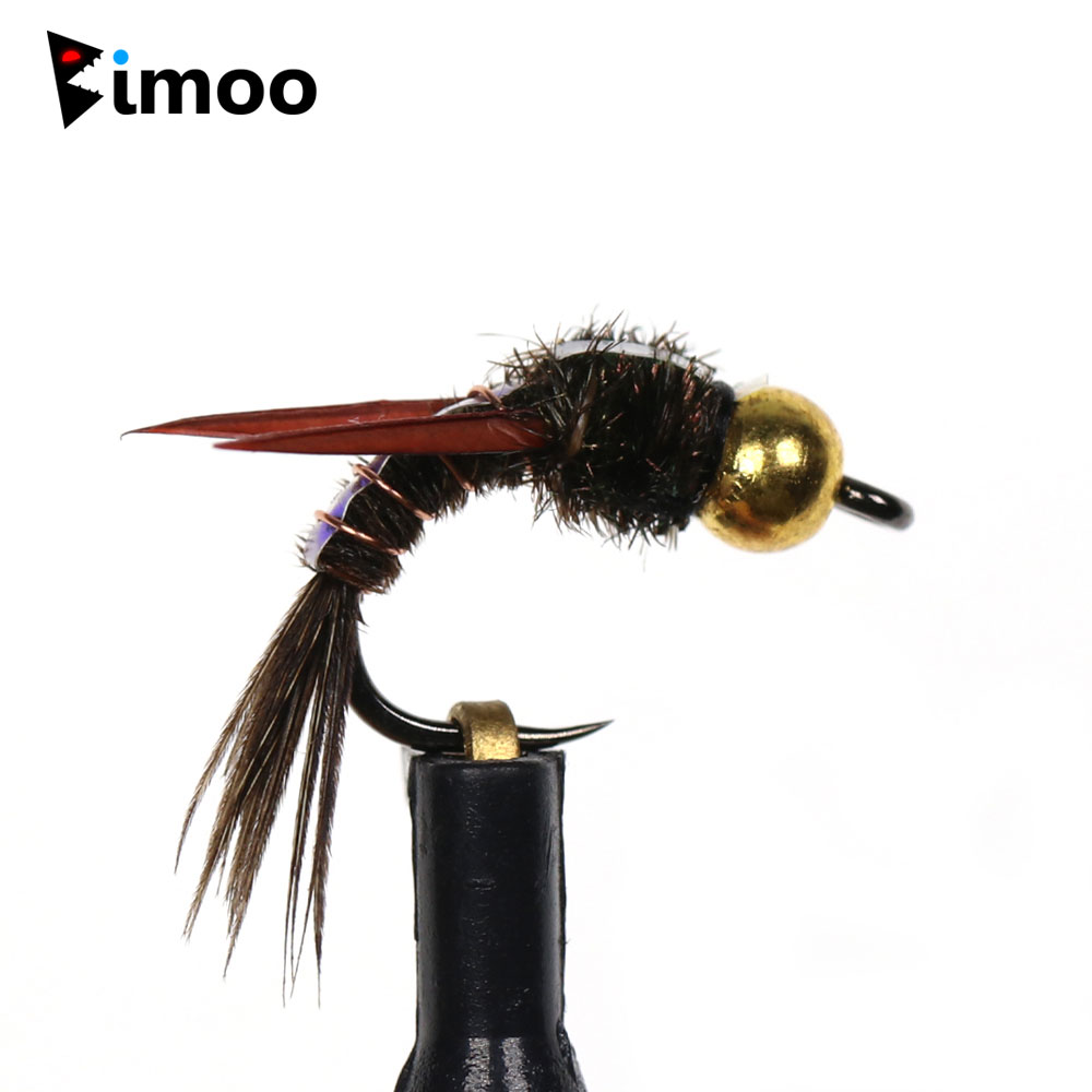 Bimoo 8pcs Brass Beadhead Evil – обзор и цена Fishing Hook Barbless