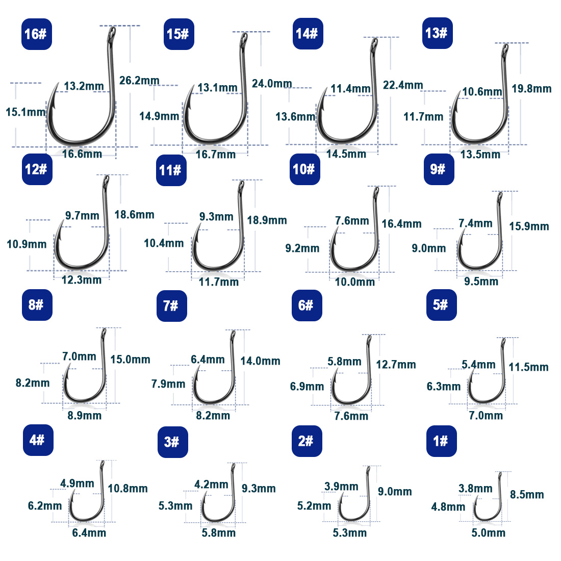 9KM Iseama Fishing Hooks 50~20 – обзор и цена Fishing Hook Circle