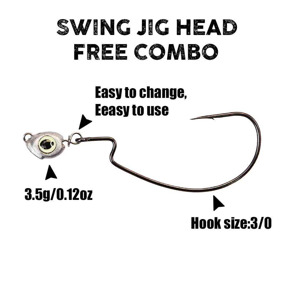 B&U Swing Jig head cheburashka – обзор и цена Fishing Hook Jig