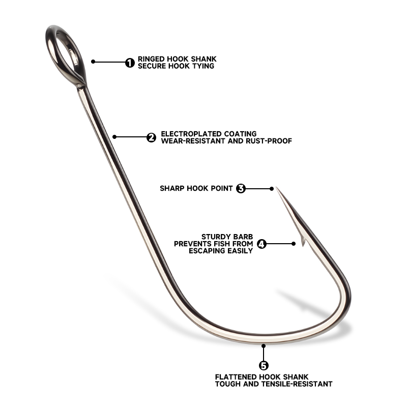 Supercontinent 2#-12# 10pcs Ba – обзор и цена Fishing Hook Offset